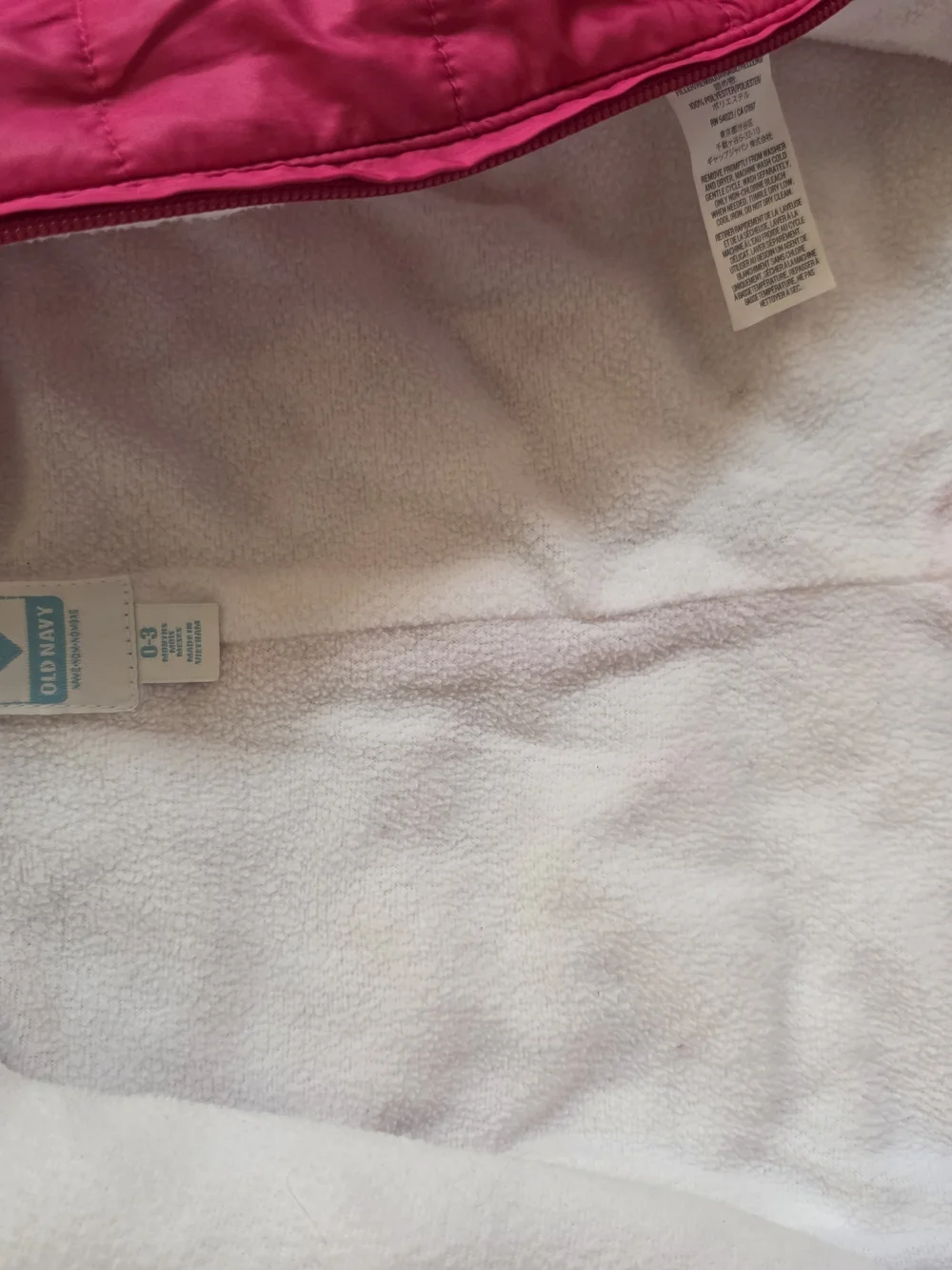 Infant Berry Pink Hooded Quilted One-Piece Snowsuit